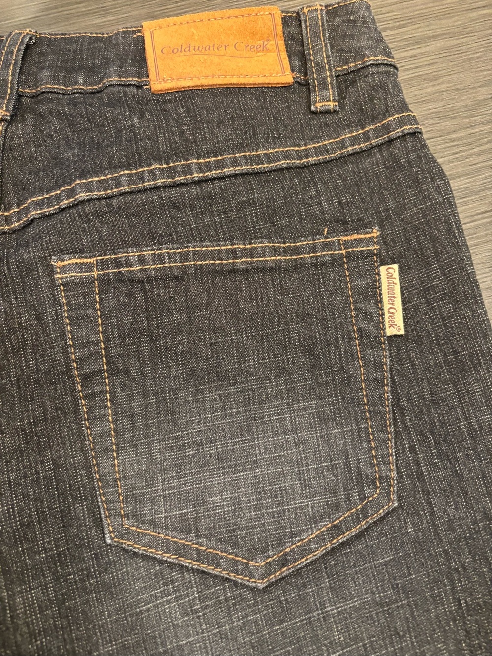 Coldwater Creek Size Petite 6 Embroidered Floral Dark Wash Women’s Jeans LikeNew - Picture 4 of 4